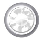Polished White – Regular Bezel Set – Crystal