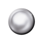 Polished White – Mini Plain Domed Head